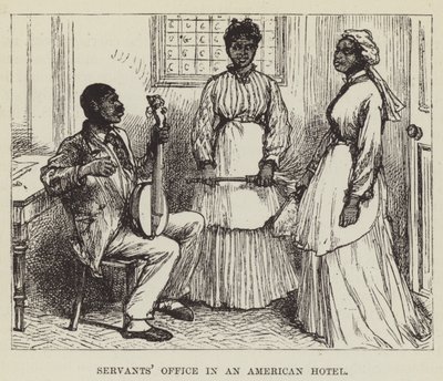 Oficina de sirvientes en un hotel americano de George Augustus Sala