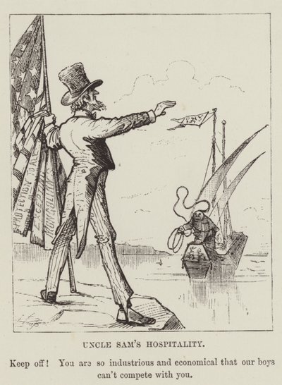 La hospitalidad del Tío Sam de George Augustus Sala