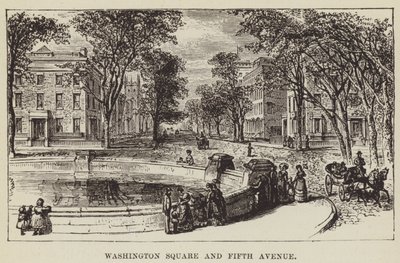 Washington Square y Quinta Avenida de George Augustus Sala