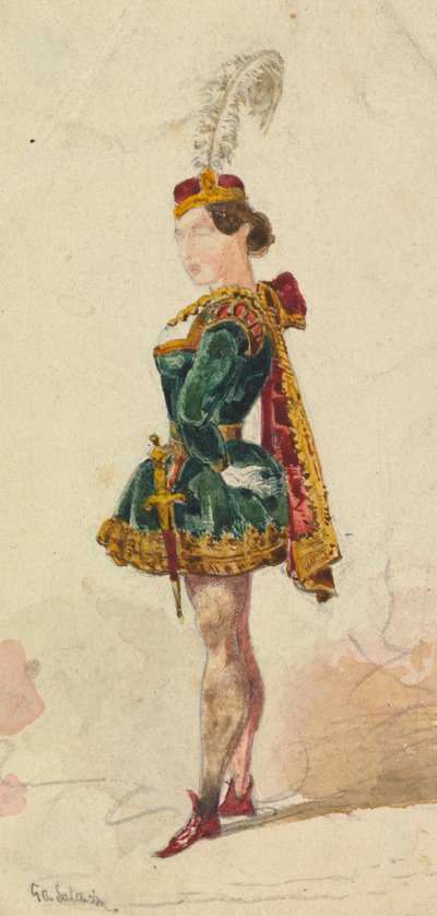 Mujer disfrazada de George Augustus Sala
