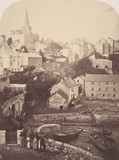 Parte de la Ciudad y Puerto de Tenby, 1853 de George B. Stokes