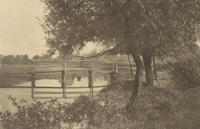 En el Sow cerca de la casa de Walton en Shallowford, 1880s, impreso 1888 de George Bankart