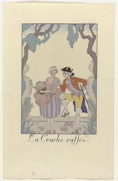 Falbalas y Fanfreluches para 1925: La jarra de café de George Barbier