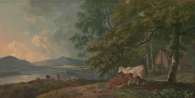 Buenos días: Paisaje con ganado de George Barret