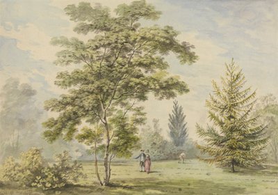 La Acacia - Figuras en un parque de George Barret