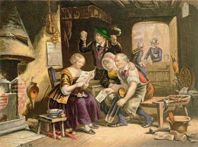 Noticias de casa, 1854 de George Baxter