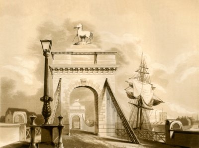Puente de Norfolk, New Shoreham de George Baxter