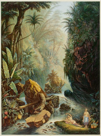 El arroyo de la montaña de George Baxter