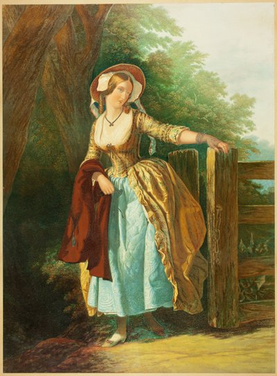 La mirada de despedida (sin hombre y caja) de George Baxter
