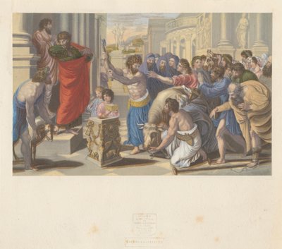 Sacrificio en Listra de George Baxter