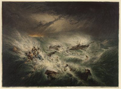 El naufragio del Reliance (12 de noviembre) de George Baxter