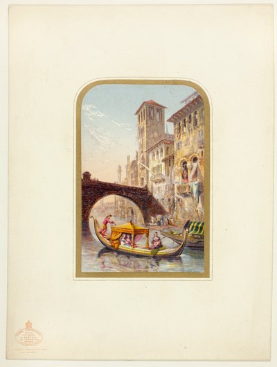 Verona, escena nocturna de George Baxter