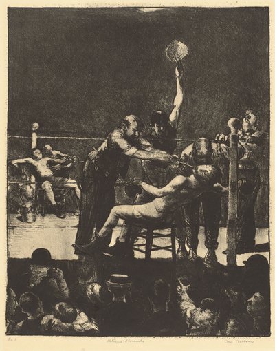 Entre rondas, grande, primera piedra de George Bellows