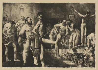 Baño para hombres de negocios de George Bellows