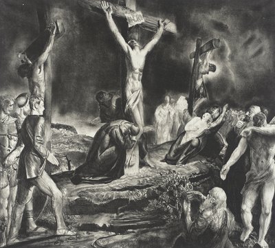 La crucifixión de Cristo de George Bellows