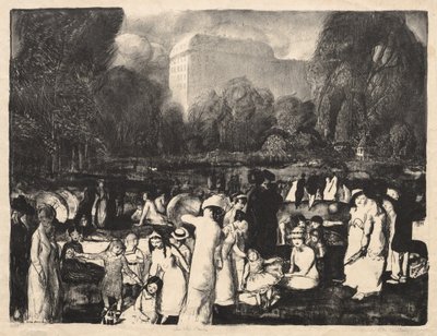 En el parque, la luz de George Bellows