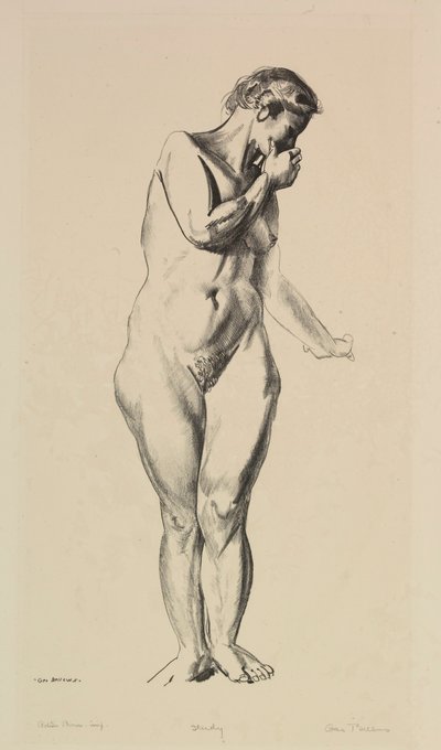 Estudio de desnudo de George Bellows
