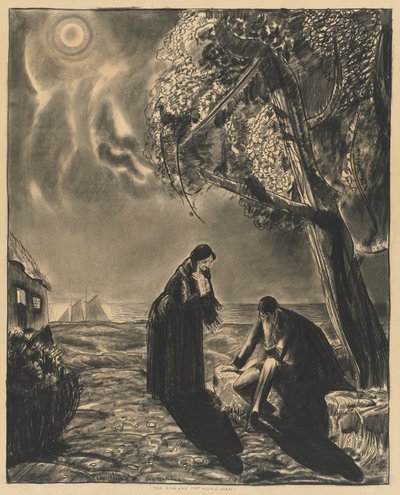La bruja y el joven de George Bellows