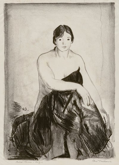 El modelo, segunda piedra de George Bellows
