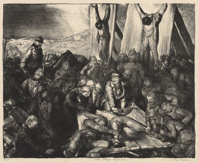Serie «War»:  El castigo de Dios, Inglaterra de George Bellows