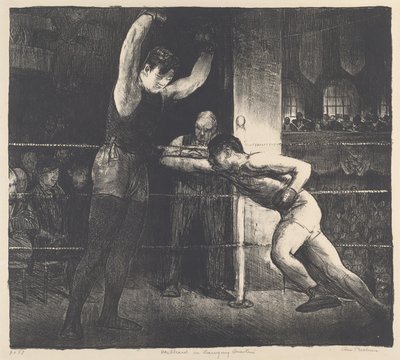 Willard en cuartos de entrenamiento de George Bellows
