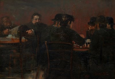 Jugadoras de ajedrez de George Benjamin Luks