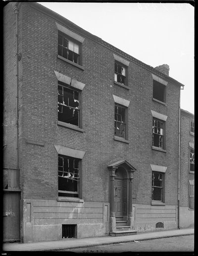 Casa de la Capilla, Calle Chapel House, Deritend, Digbeth, Birmingham, 1941 de George Bernard Mason