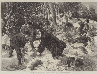 Un día de caza de conejos en las vacaciones de Navidad de George Bouverie Goddard