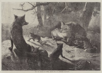 La familia de zorros en casa de George Bouverie Goddard