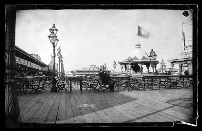 Cables y Vaca de Hierro, Coney Island, Brooklyn, c.1872-87 de George Bradford Brainerd