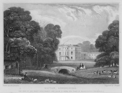 Bicton, Devonshire (grabado) de George Bryant Campion