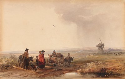 Campamento gitano, Holanda, siglo XIX de George Bryant Campion