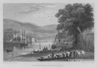 Kingswear, Devonshire (grabado) de George Bryant Campion