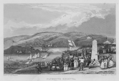 Regata de Plymouth (grabado) de George Bryant Campion