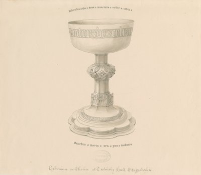 Teddesley Park - Cáliz: dibujo a pluma, nd [?siglo XIX] de George Buckler