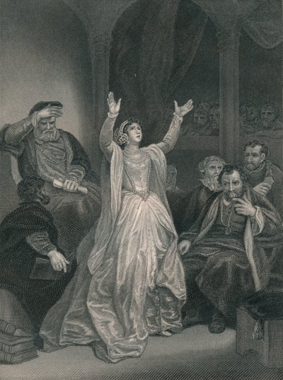 Condena de Ana Bolena, mediados del siglo XIX de George C. Finden