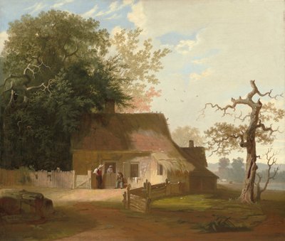 Paisaje de cabaña de George Caleb Bingham