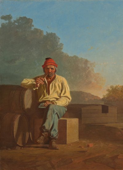 Barquero del Misisipi de George Caleb Bingham