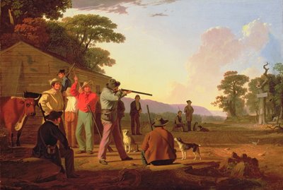 Disparando por la carne, 1850 de George Caleb Bingham