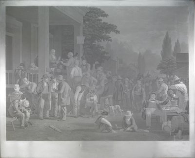 Placa de Acero para “La Elección del Condado” de George Caleb Bingham