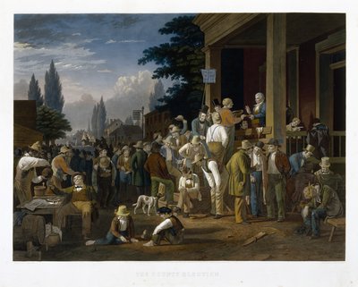 La Elección del Condado, 1854 de George Caleb Bingham