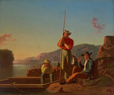El barco de madera de George Caleb Bingham