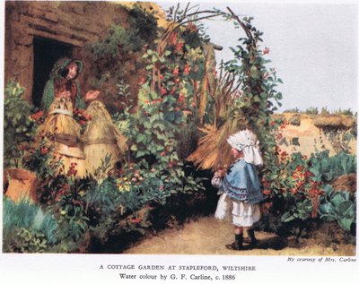 Un jardín de cabaña en Stapleford, Wiltshire de George Carline