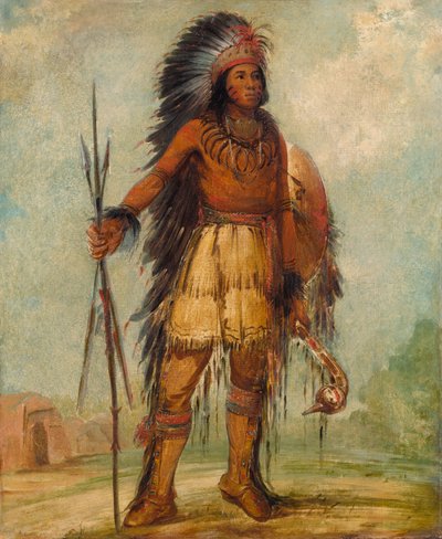 A-wun-ne-wa-be, Ave de Trueno de George Catlin
