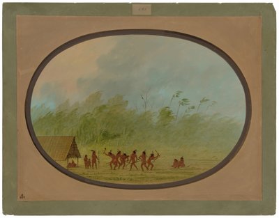 Un wigwam connibo de George Catlin