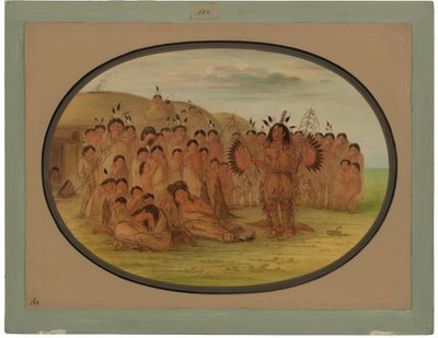 Un chamán Mandan de George Catlin