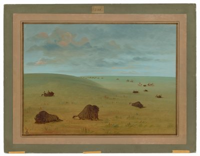 Después de la Caza del Búfalo - Sioux de George Catlin