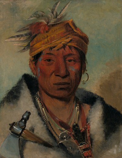 Ah-yaw-ne-tak-oar-ron, el Guerrero de George Catlin