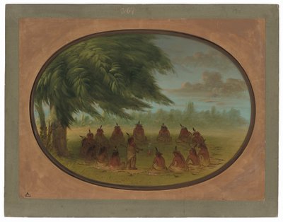 Un Consejo Indio - Sioux de George Catlin