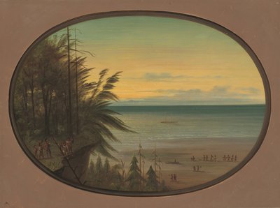 Una Escalera India - Indios Nayas, 1855-1869 de George Catlin